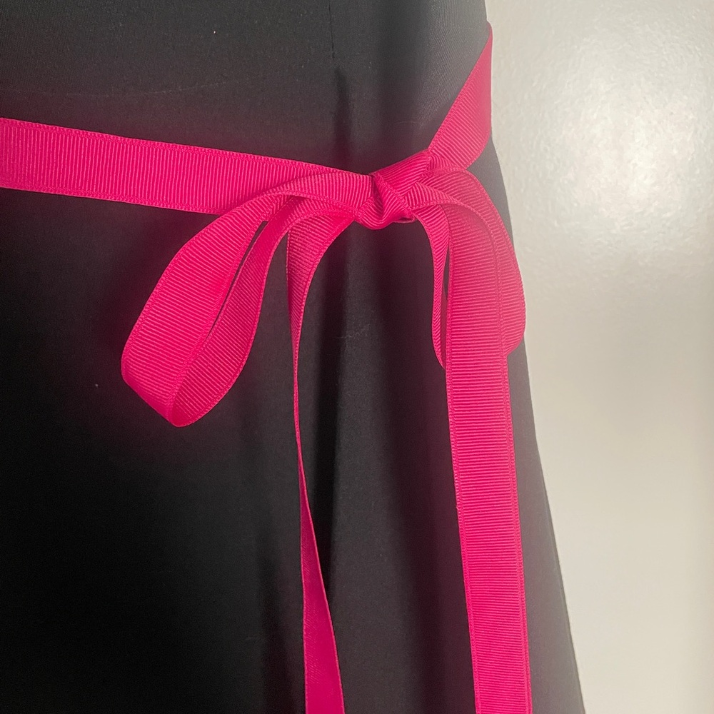 Vintage Black and Fuschia Pink Formal Dress